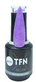 TFN Gellak Sprinkles 170 Paars met Roze en Gele Spikkels