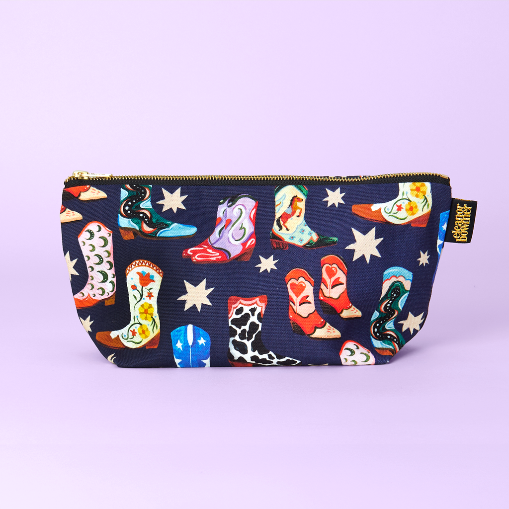 Eleanor Bowmer - Cowboy Boots etui met rits toilettas