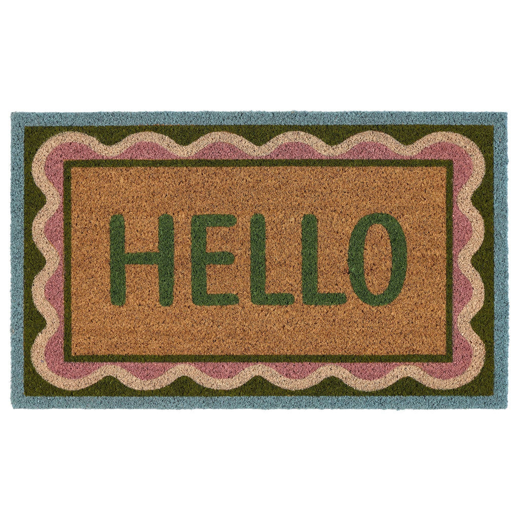Phoenox Textiles - My Mat Hello Scallop kokos deurmat