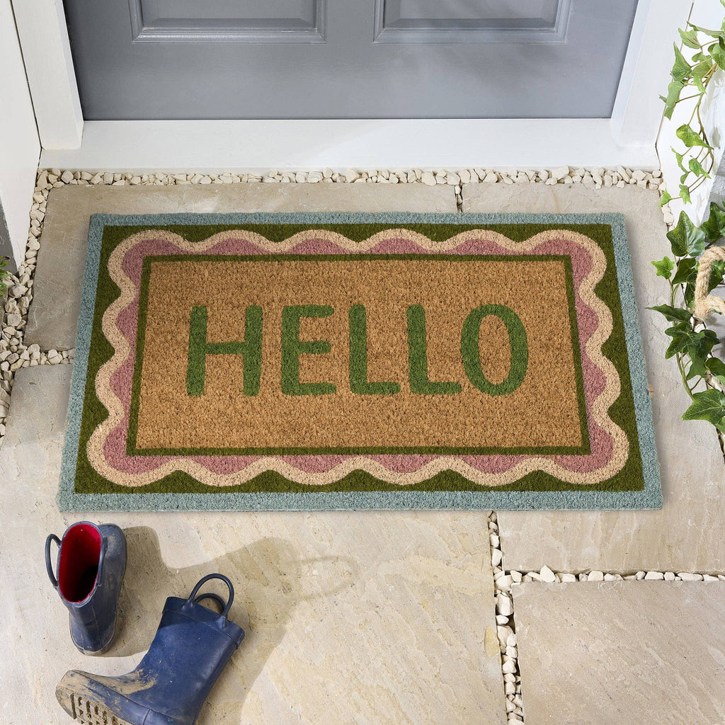 Phoenox Textiles - My Mat Hello Scallop kokos deurmat