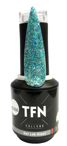 TFN Gellak D356 Groenblauw Glitter