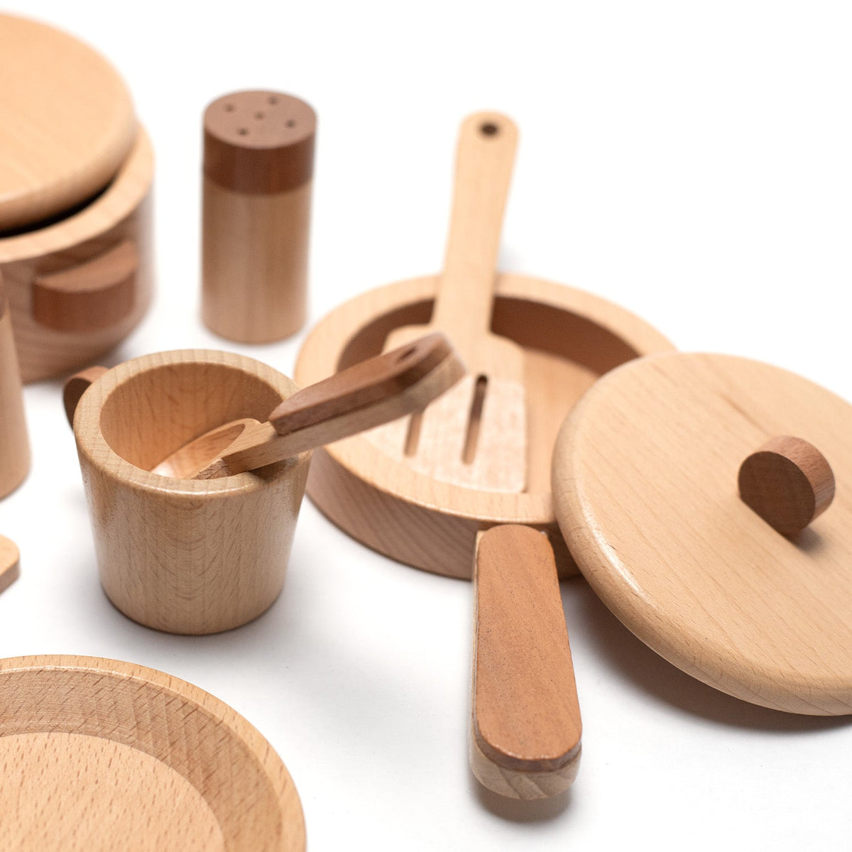 Houten speelgoed – Kookset/eetset – montessori – open einde speelgoed