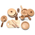 Houten speelgoed – Kookset/eetset – montessori – open einde speelgoed