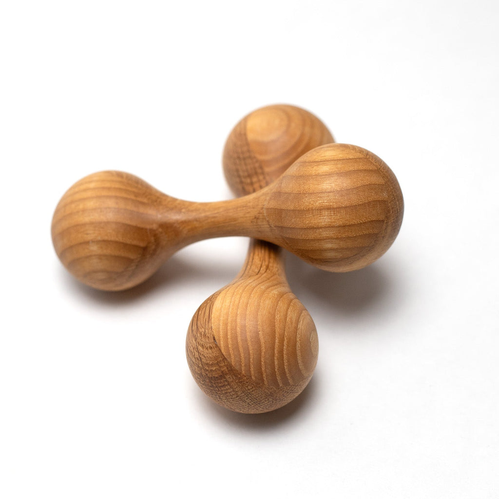 Houten rammelaar – Esdoorn & Eikenhout