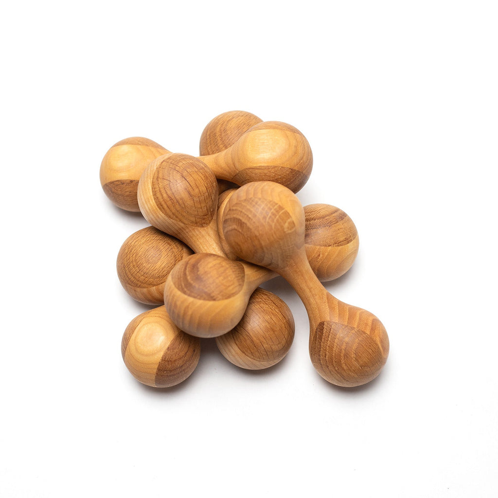 Houten rammelaar – Eikenhout & Esdoorn
