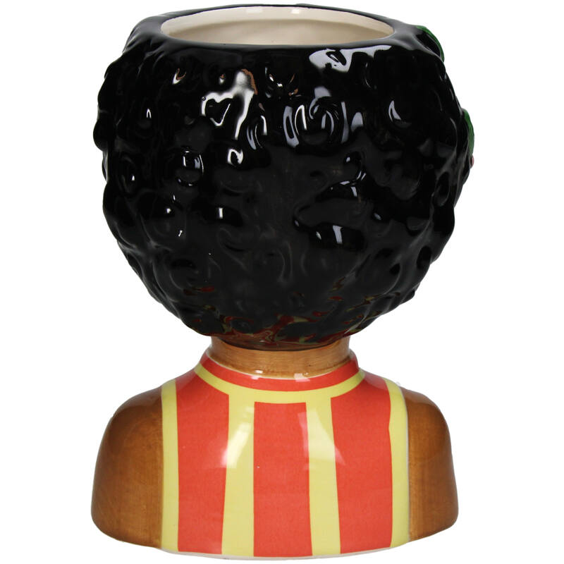 Vase Lady Sunny + 10x Real Touch Tulips White/Green