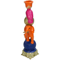 Candleholder - Orange Elephant bird ↑ 26 cm