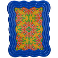 Curved Photo Frame Polyresin - Blue