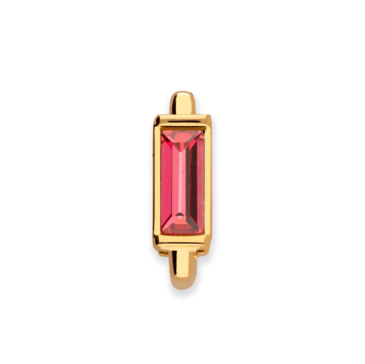 Mesh charm ruby gold