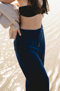 Unisex Meditation Terry Pants Navy