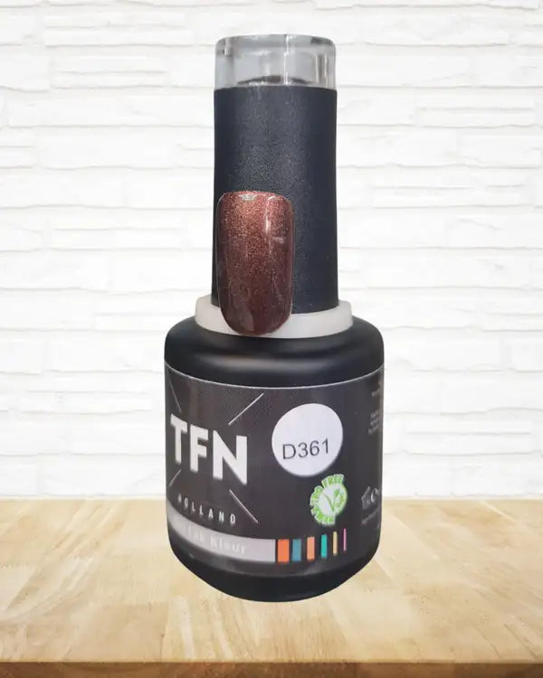 TFN Gellak D361 Donkerbruin Glitter