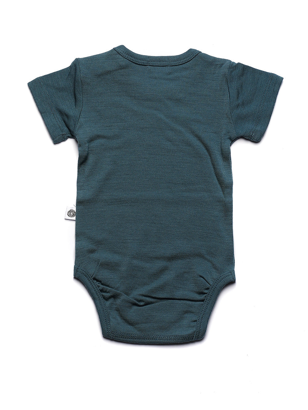 Wollen romper korte mouwen – merinowol – Orion Blue