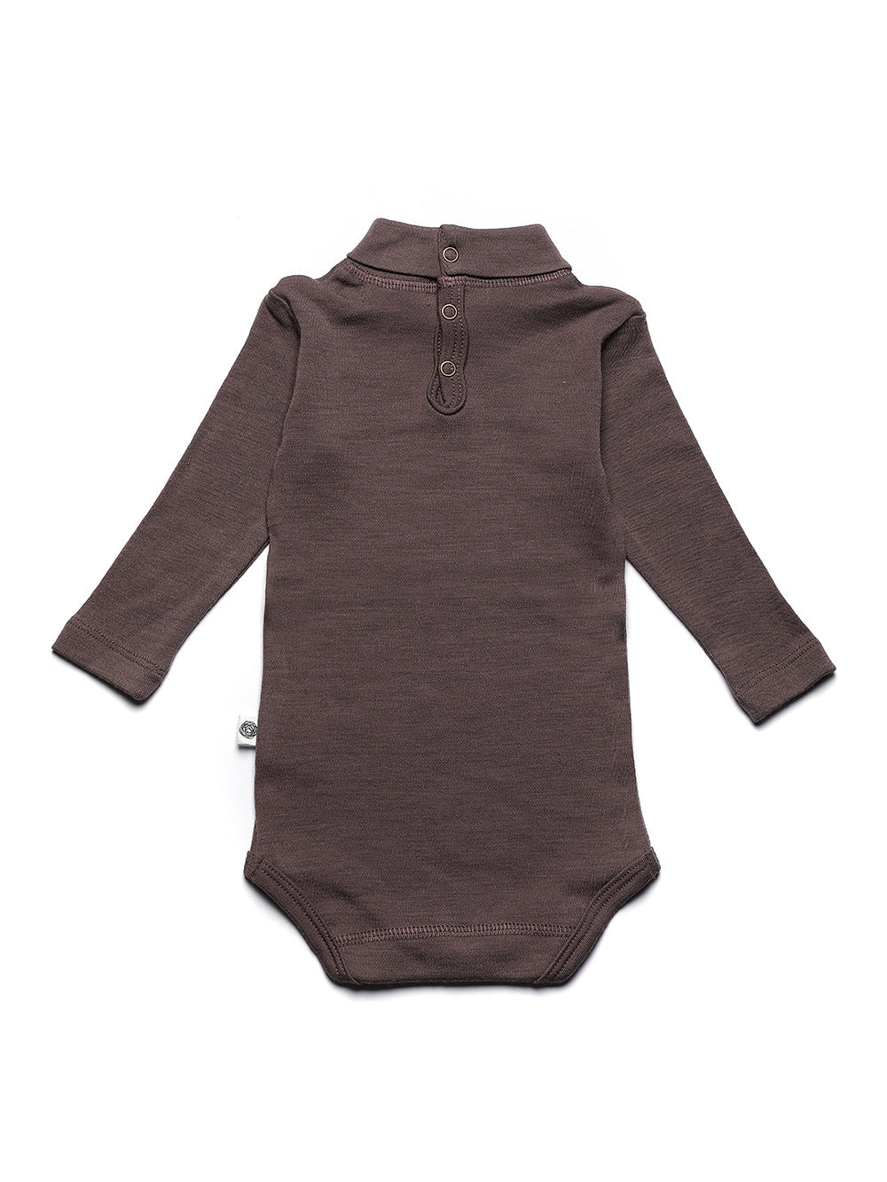 Wollen romper lange mouwen met col – merinowol – Peppercorn