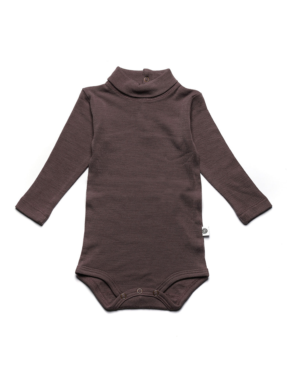 Wollen romper lange mouwen met col – merinowol – Peppercorn