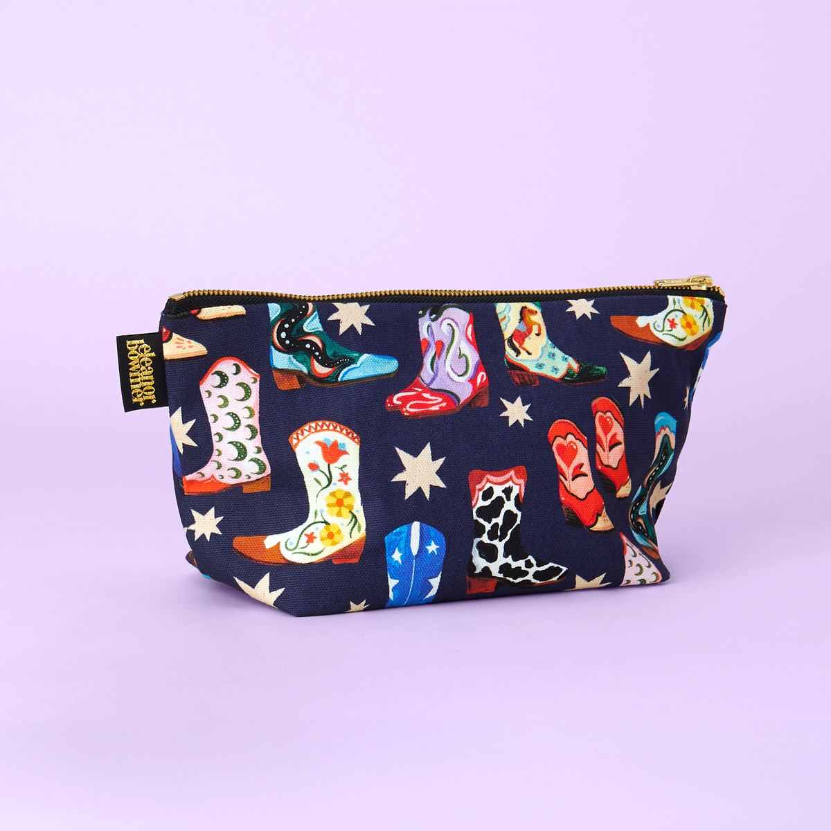 Eleanor Bowmer - Cowboy Boots etui met rits toilettas