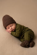 Wollen babypakje – merinowol – Fir Green