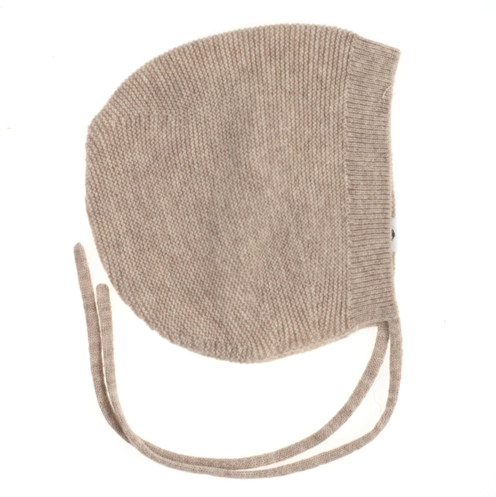 Wollen strikmuts baby gebreid – merinowol – Cobble