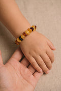 Barnsteen armbandje – chips – ruwe kraaltjes – 14 cm – Gemengde kleuren