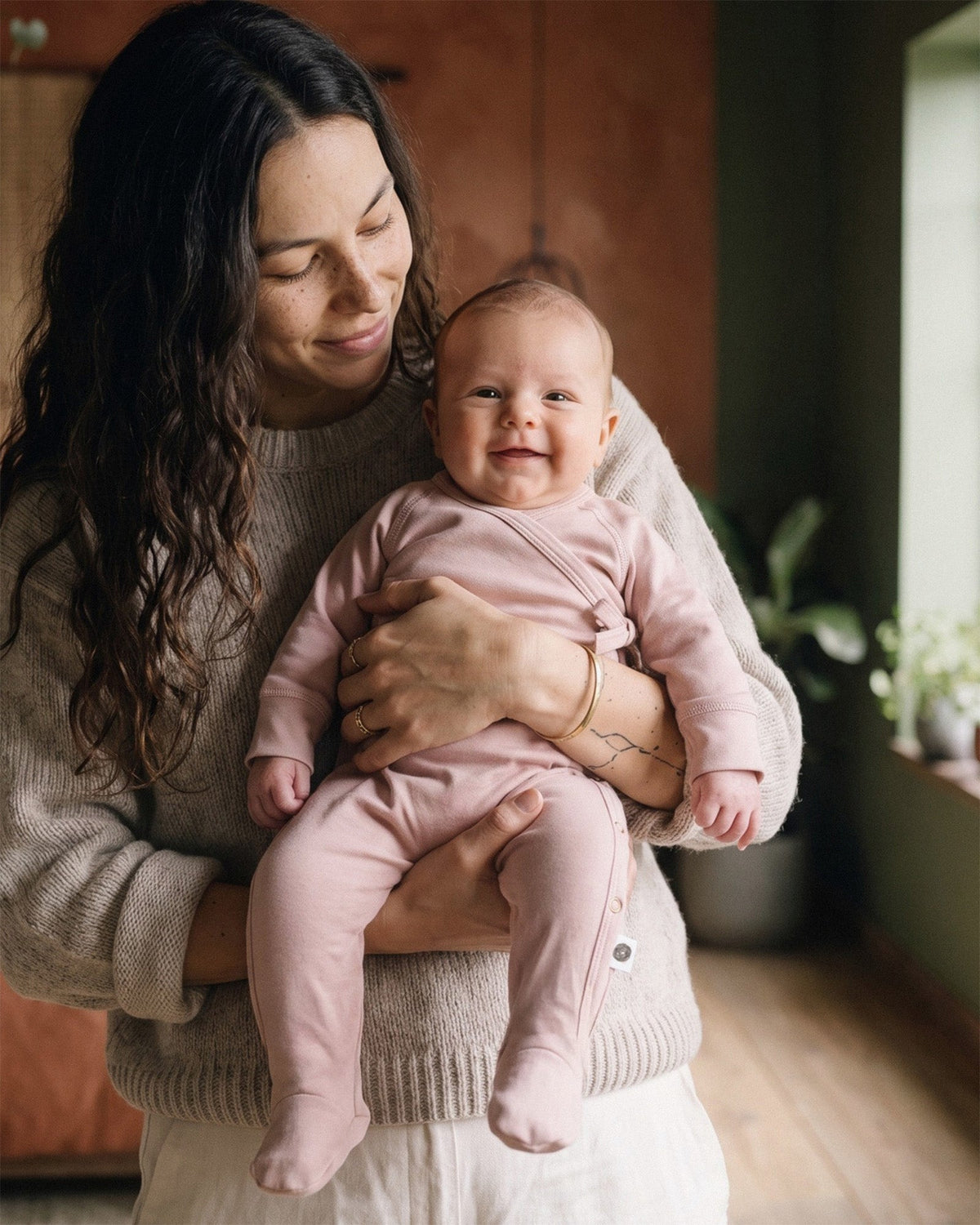 Wollen boxpakje – merinowol – Misty Rose