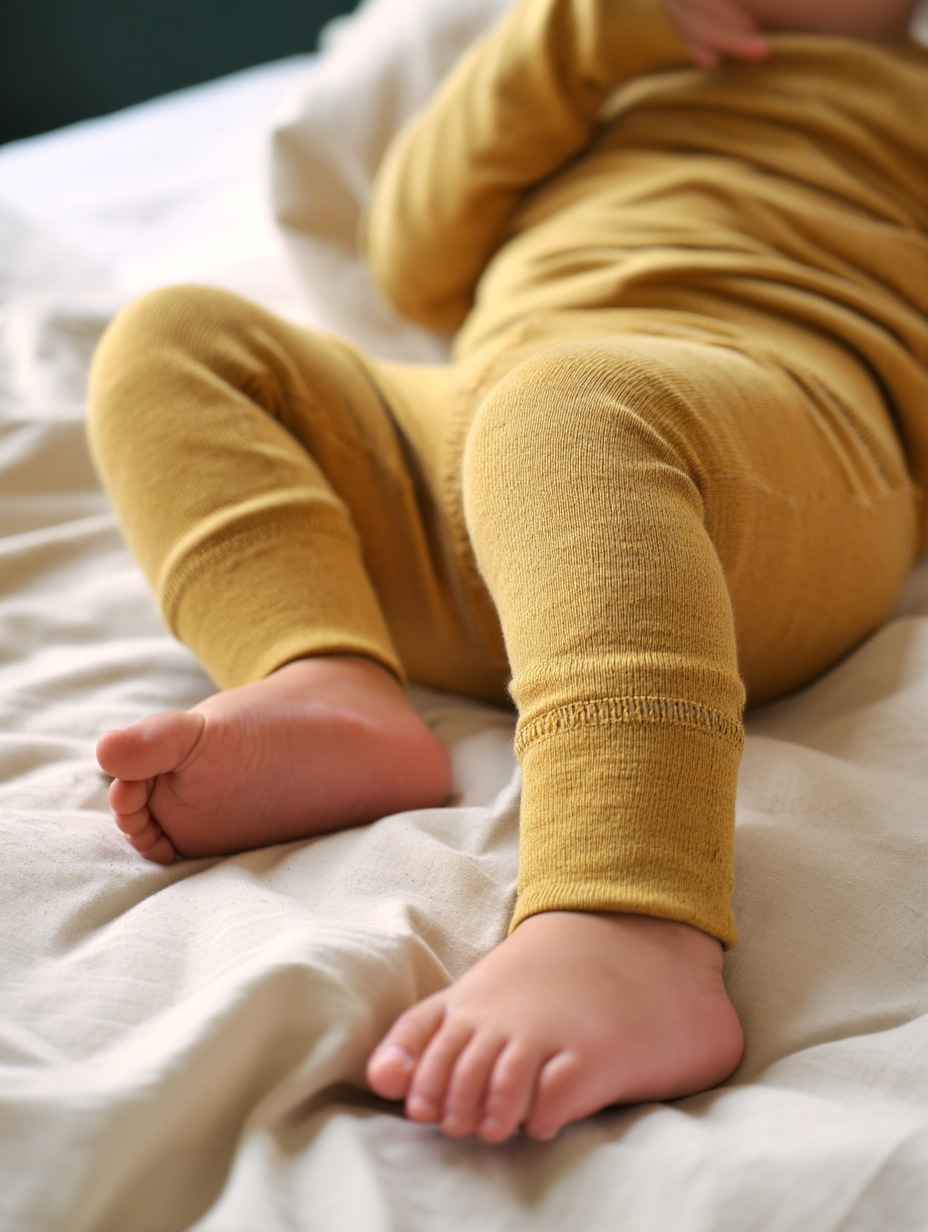 Wollen baby- en kinderbroek – merinowol – Harvest Gold