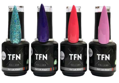 TFN Gellak D356 Groenblauw Glitter