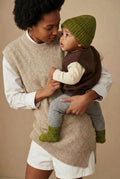 Merinowol gebreide babymuts – Pickle