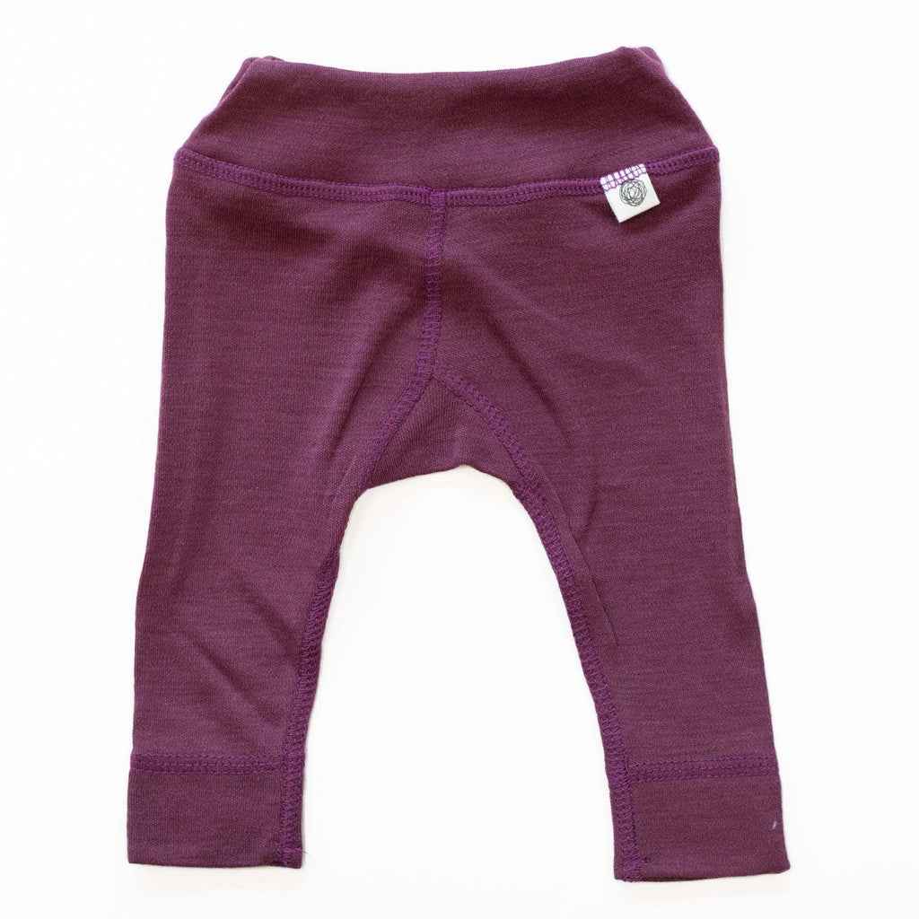 Wollen babybroekje – merinowol – Crushed violets