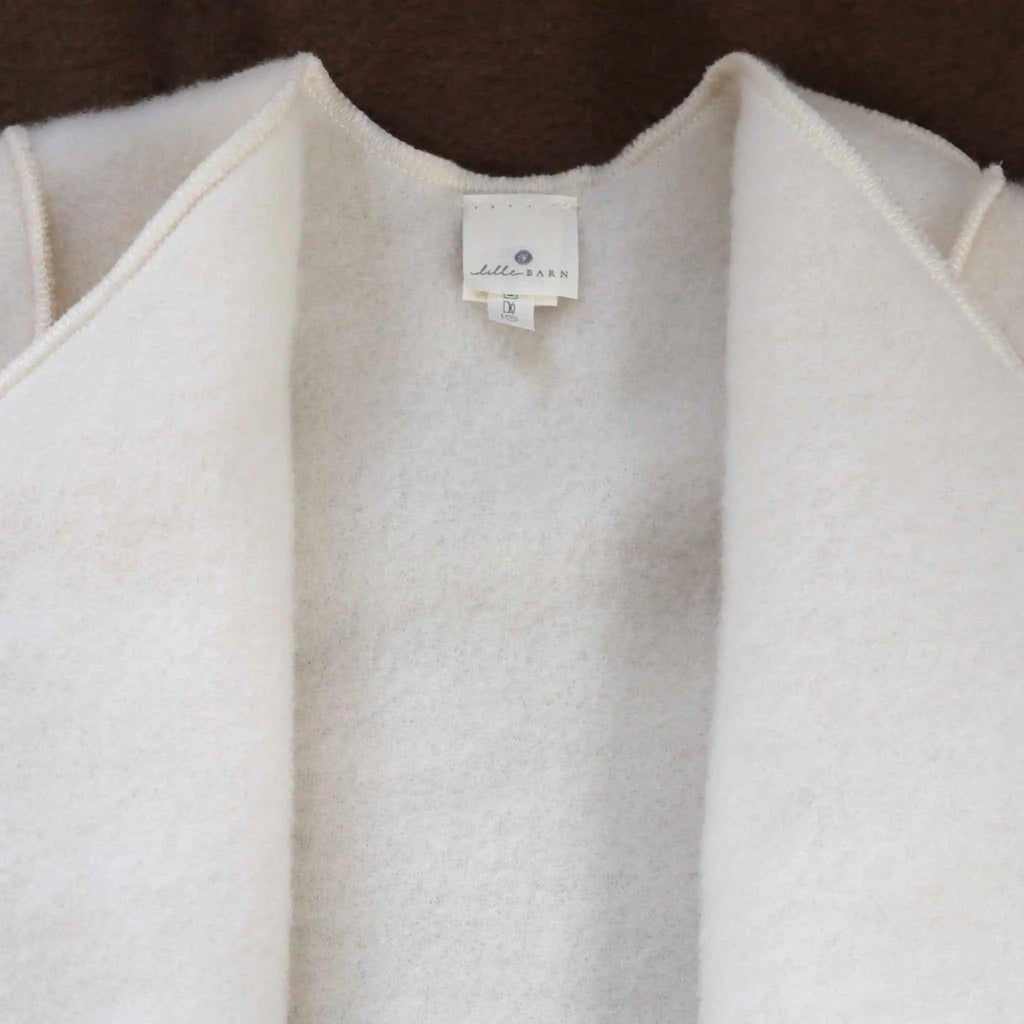Wollen babyvestje – merinowol fleece – Naturel