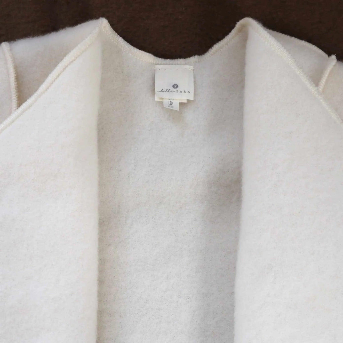 Wollen babyvestje – merinowol fleece – Naturel