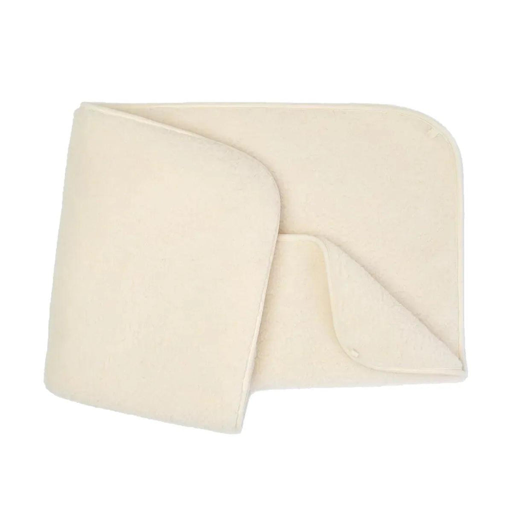 Wollen wiegdeken tweelaags – 75 × 100 cm – merinowol – Naturel