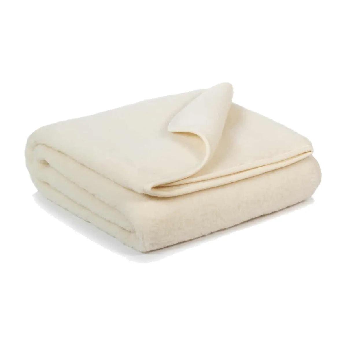 Wollen wiegdeken – 75 × 100 cm – enkellaags – merinowol – Naturel