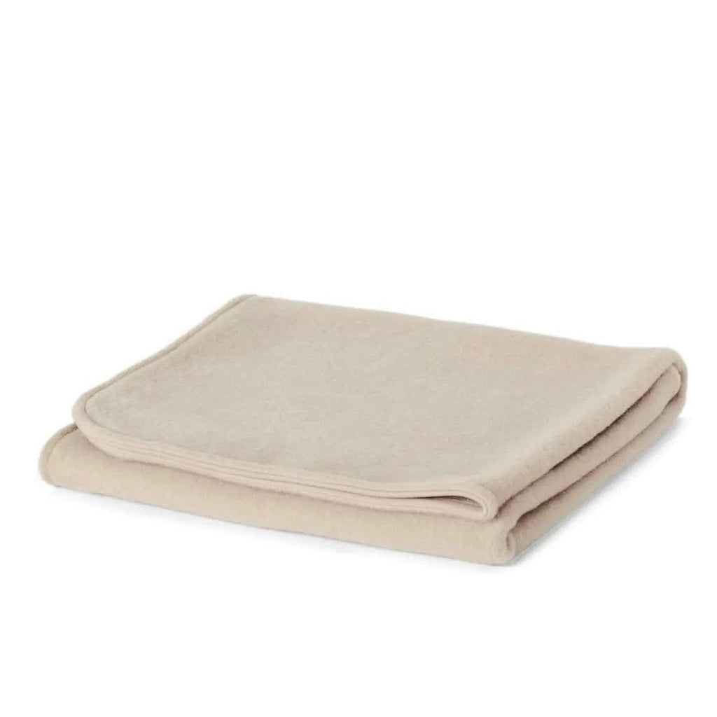 Wollen wiegdeken fleece – 75cmx100 cm – merinowol – Beige