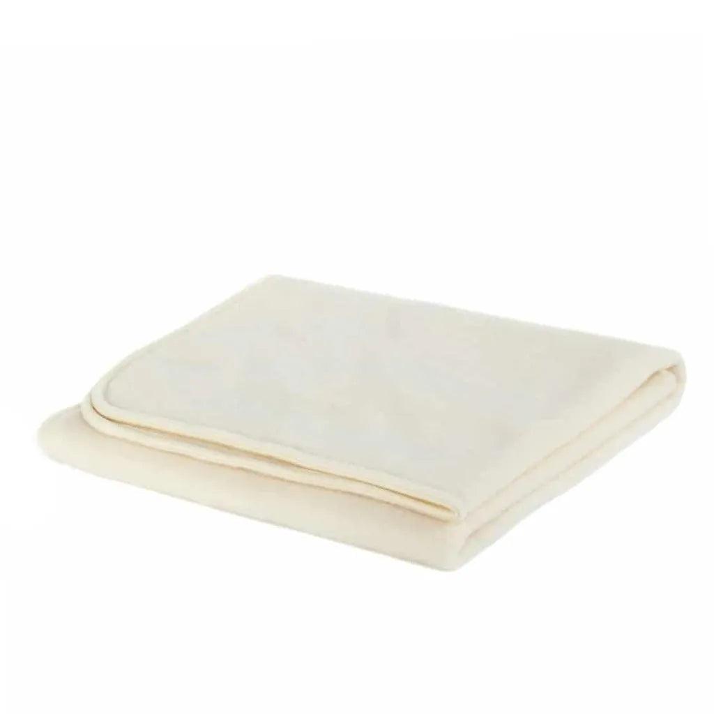 Wollen wiegdeken fleece – 75 × 100 cm – merinowol – Naturel