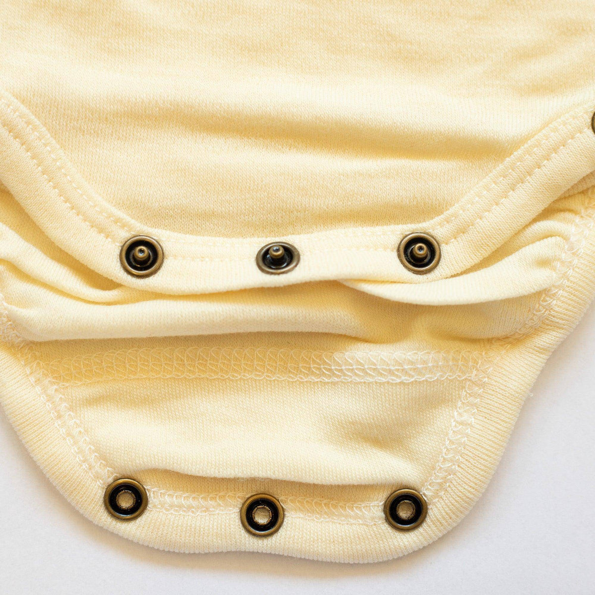 Wollen overslagromper korte mouw – merinowol – Naturel