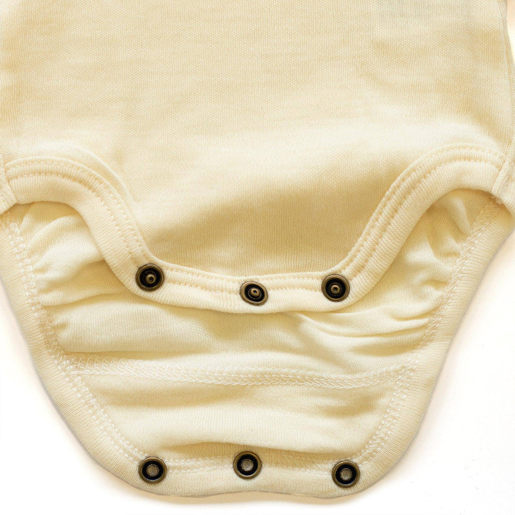 Wollen romper korte mouw – merinowol – Naturel