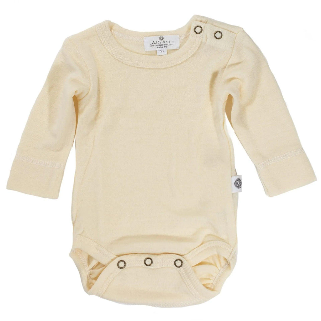 Wollen romper lange mouw – merinowol – Naturel