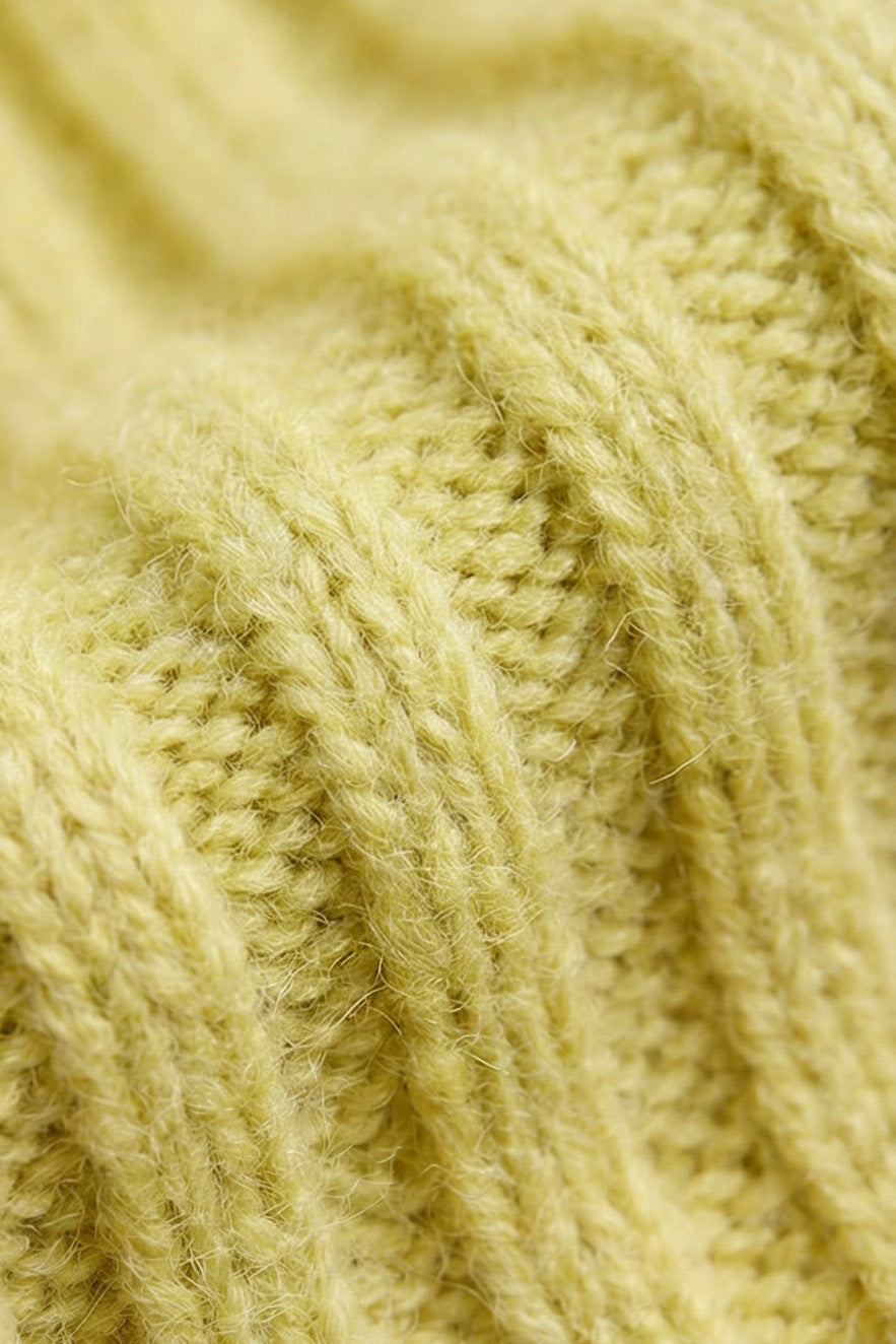 Merinowol gebreide babymuts – Lemonade