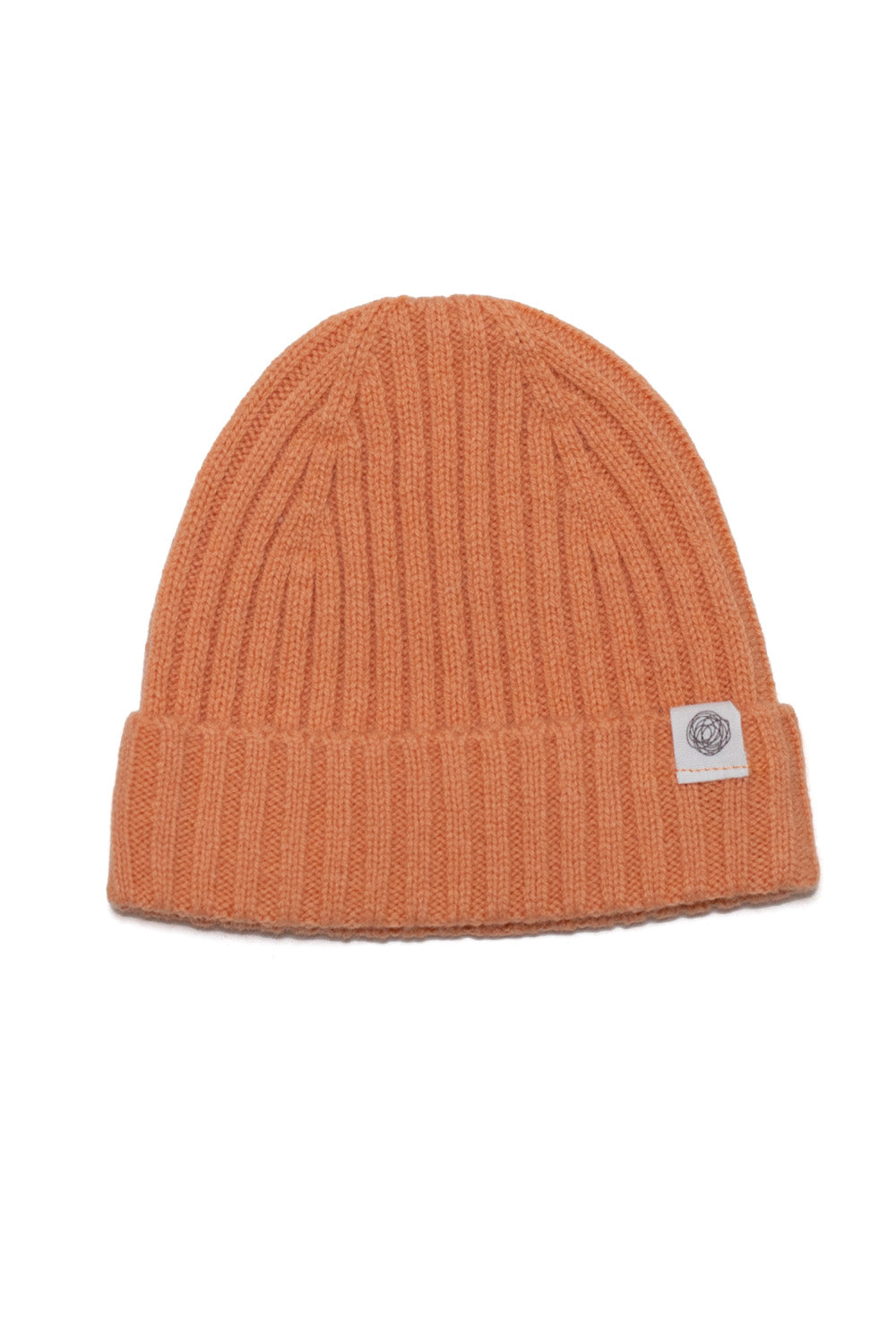Merinowol gebreide babymuts – Peach Fuzz
