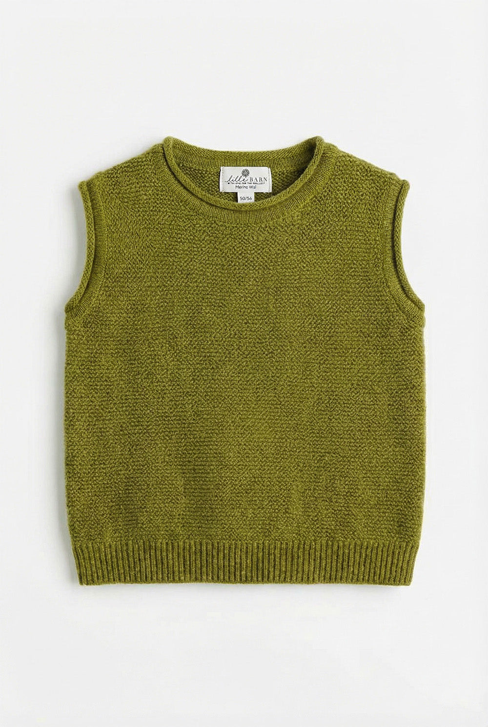 Merinowol gebreide babyspencer – Pickle