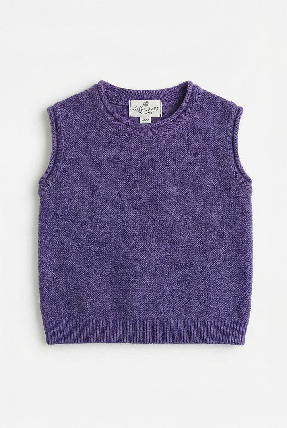 Merinowol gebreide babyspencer – Violet