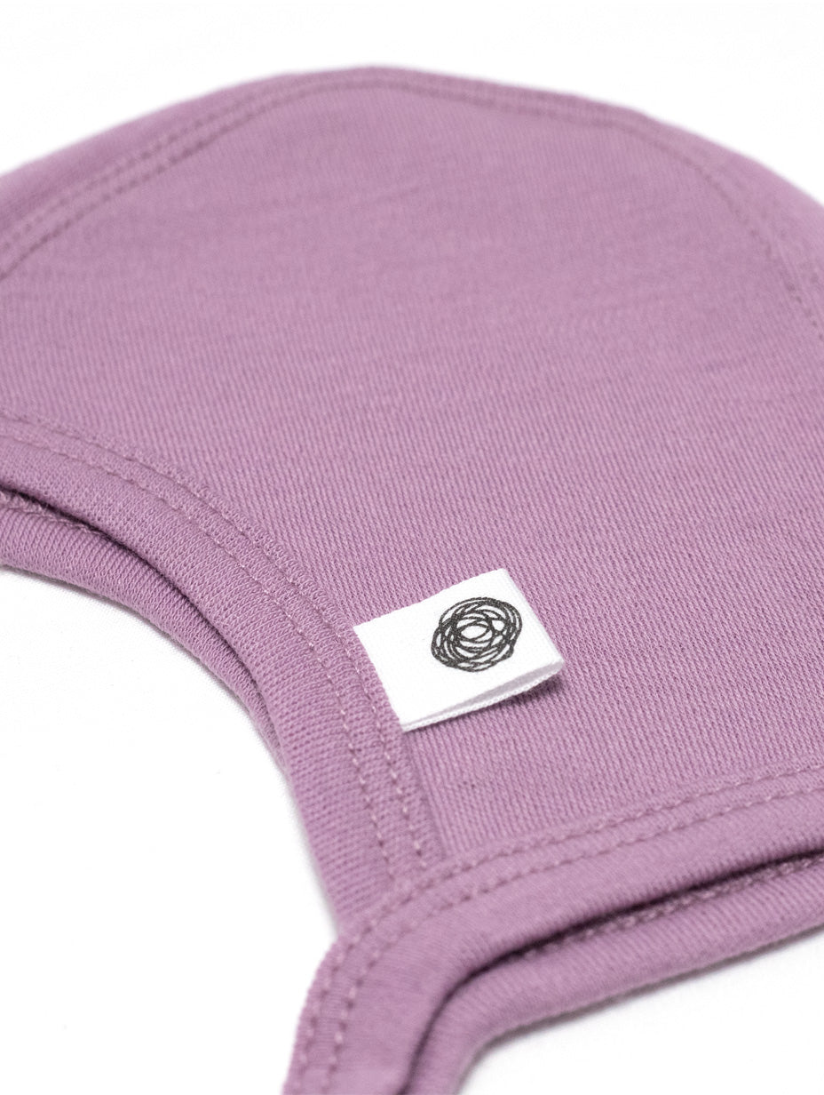 Baby wollen strikmuts – merinowol – Lavender Mist