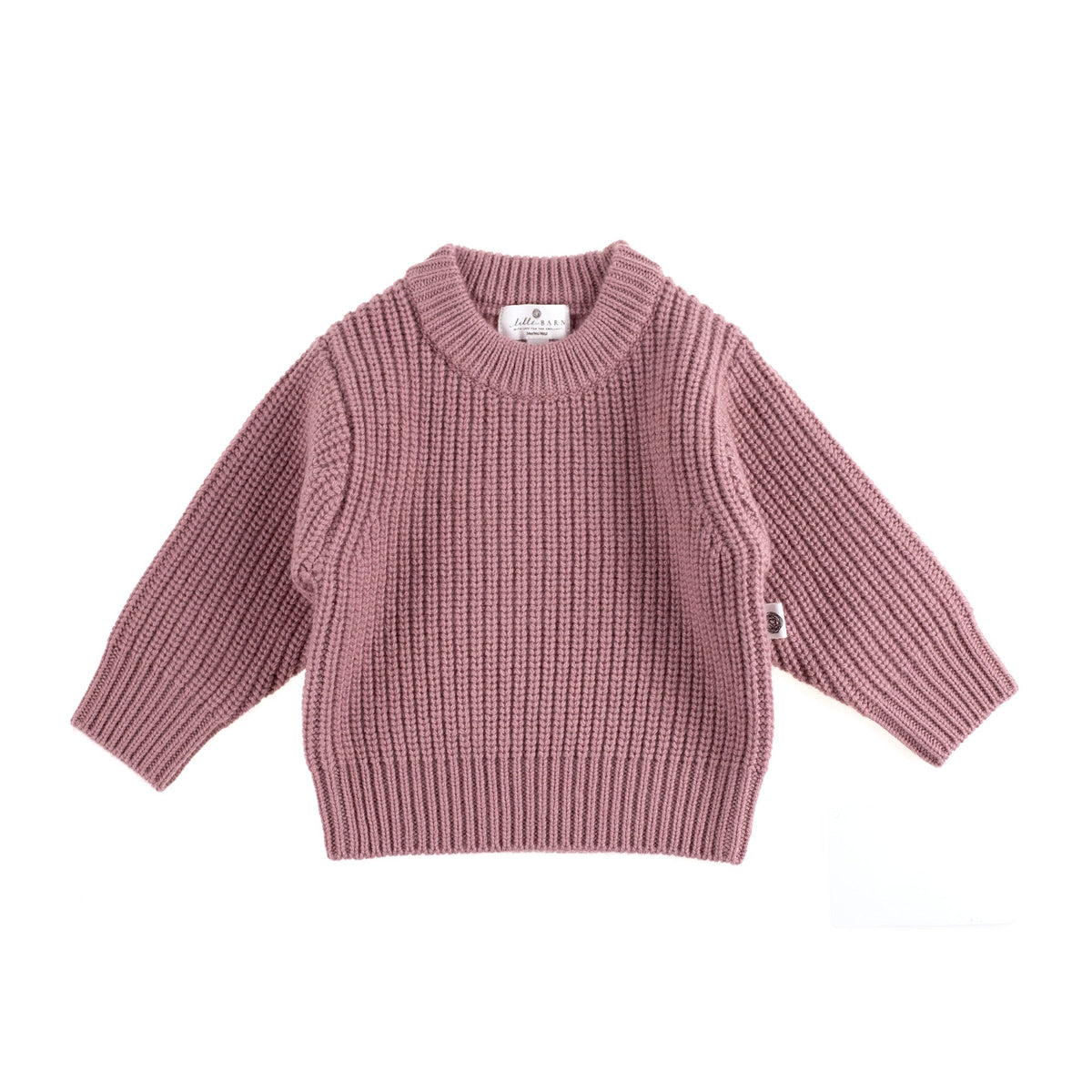 Gebreid wollen babytruitje – merinowol – Haze
