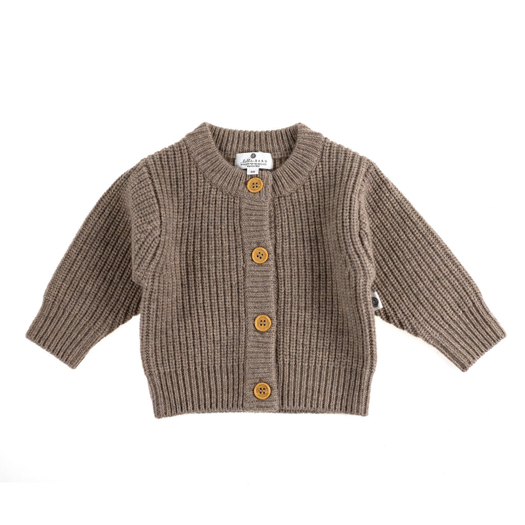 Gebreid wollen babyvestje – merinowol – Cobble