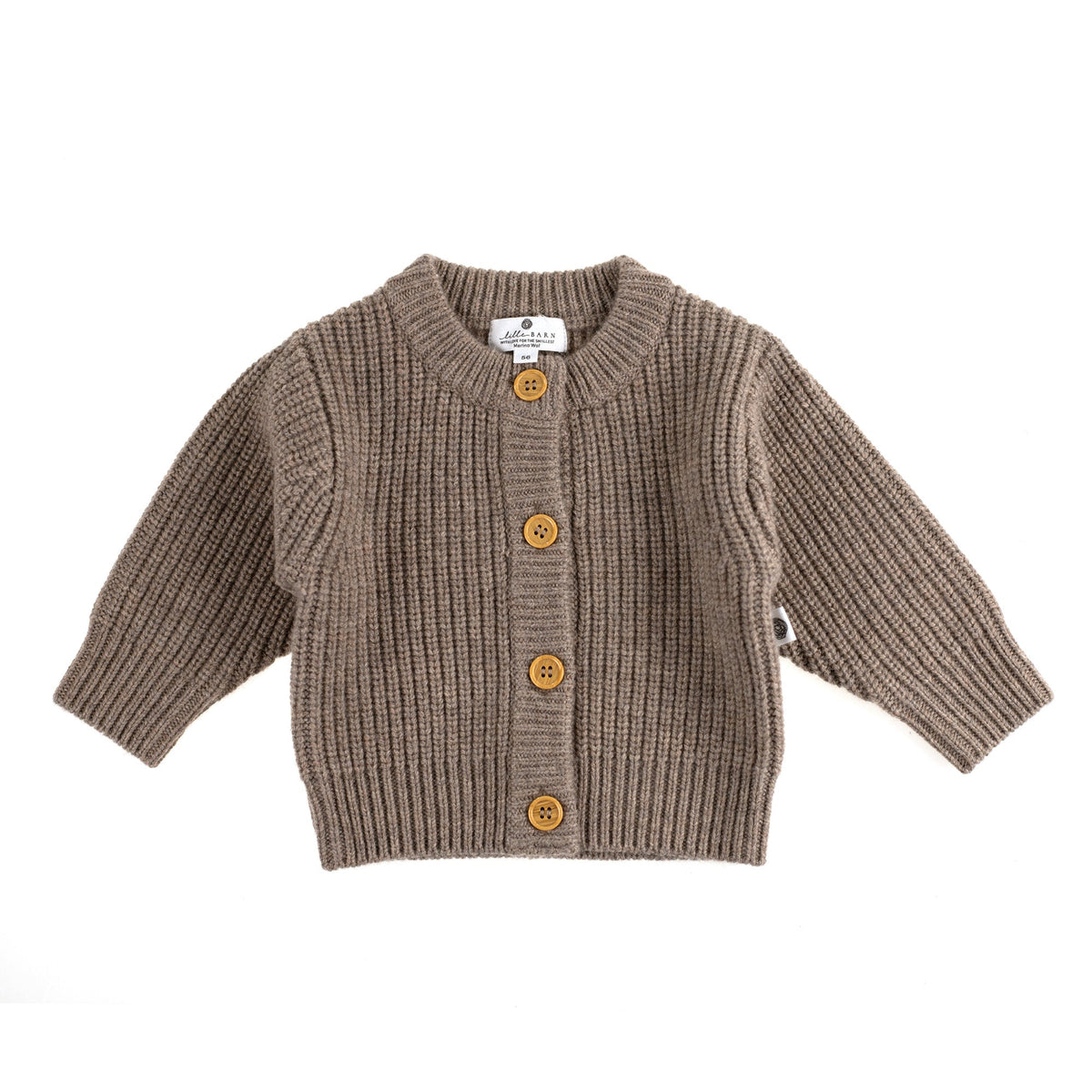 Gebreid wollen babyvestje – merinowol – Cobble