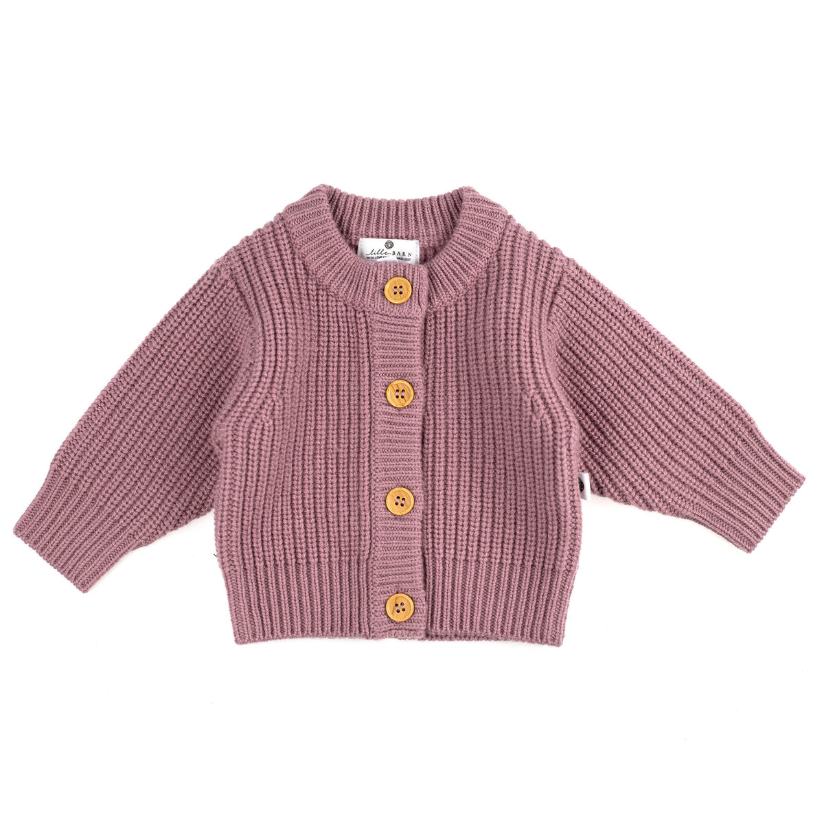 Gebreid wollen babyvestje – merinowol – Haze