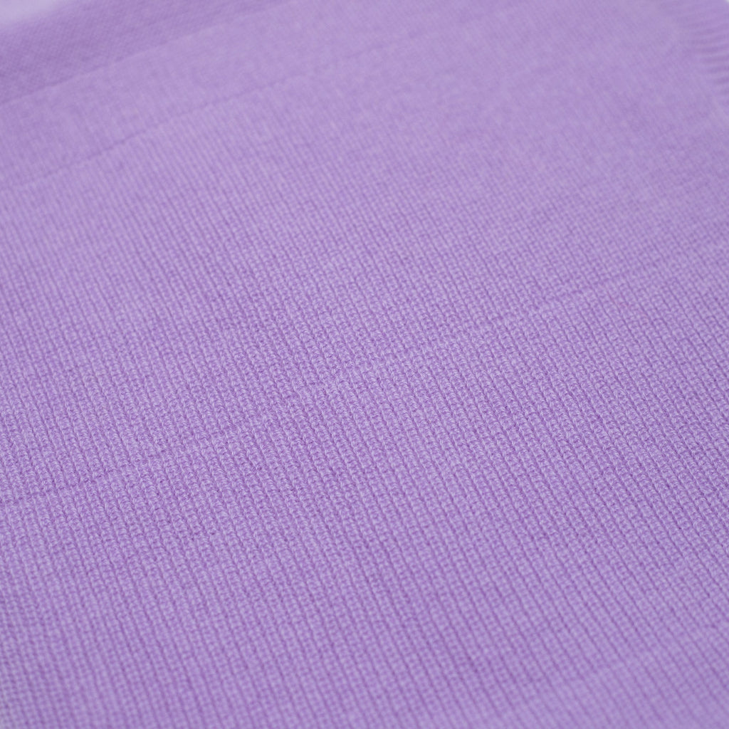 Wollen baby- en wikkeldeken – gebreid – merinowol – Orchid