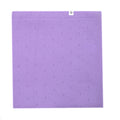 Wollen baby- en wikkeldeken – pointelle gebreid – merinowol – Orchid