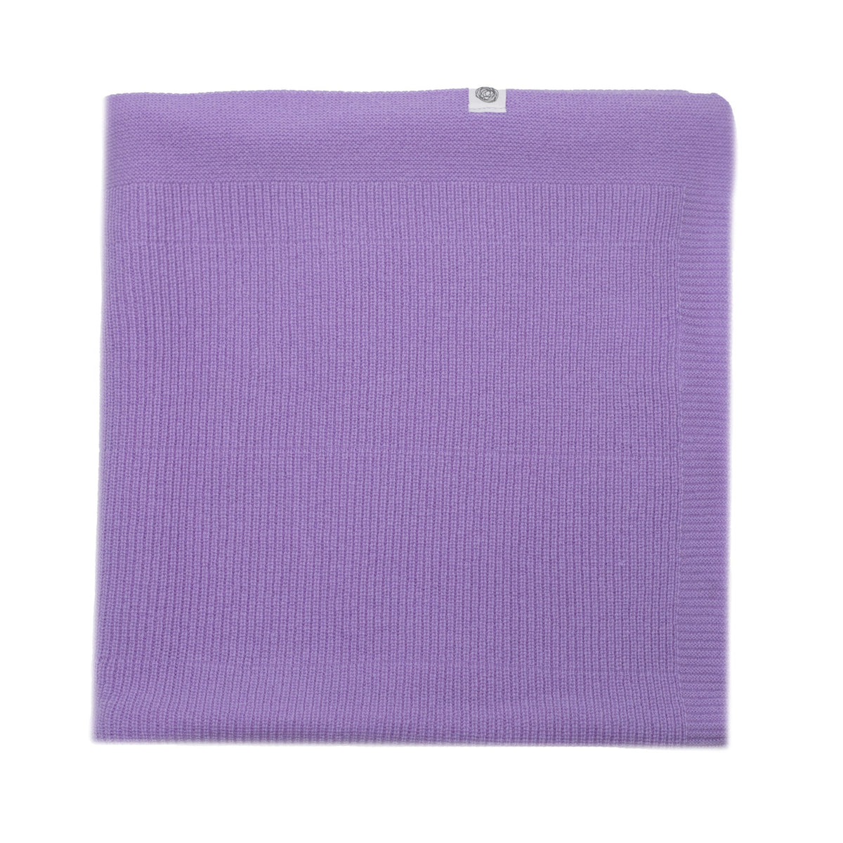 Wollen baby- en wikkeldeken – gebreid – merinowol – Orchid