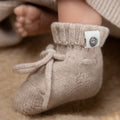 Wollen babysokjes – merinowol – Garlic