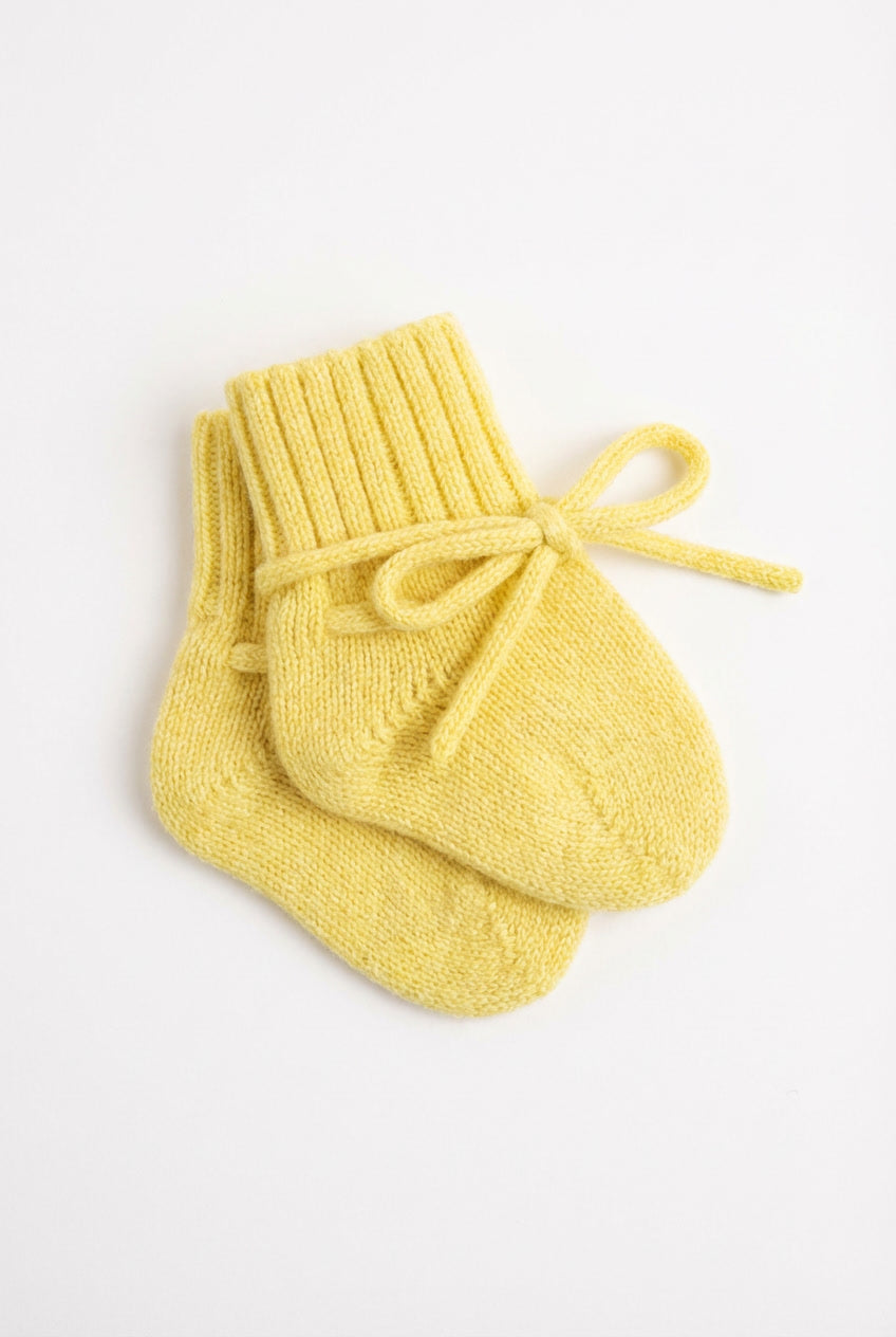 Wollen babysokjes – merinowol – Lemonade
